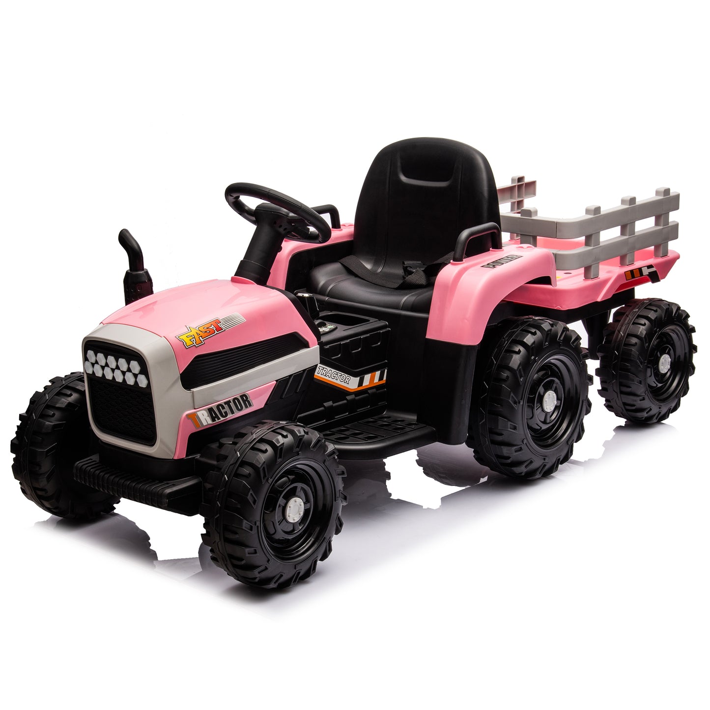 Electric Tractor Toy with Remote Control and Multiple Features