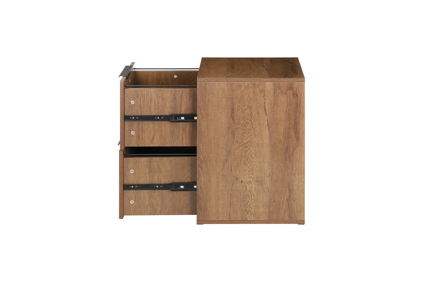 2 Drawer Wood Filing Cabinet