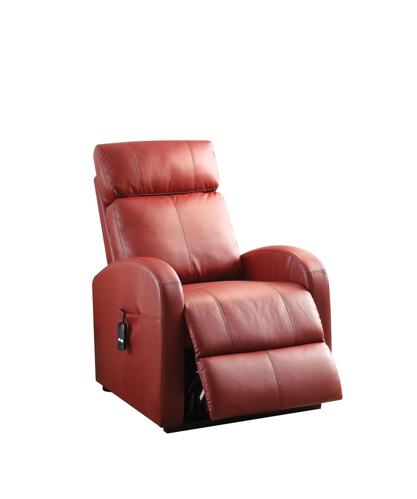 Red PU Power Lift Recliner by Ricardo - Contemporary Style