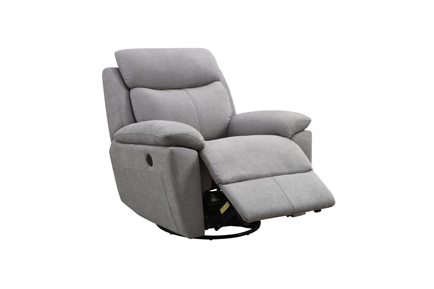 Luxurious Light Grey Power Recliner Chair with USB Port