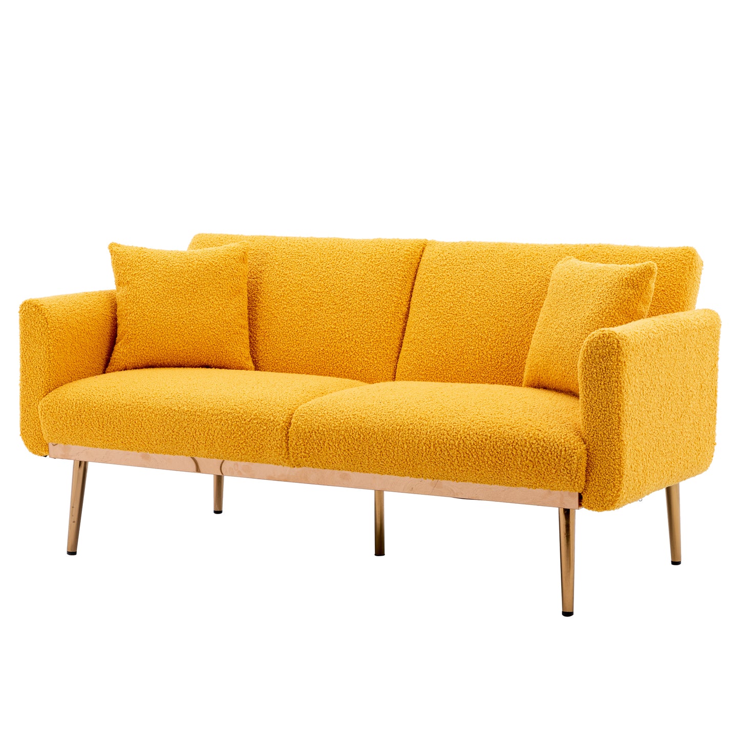 Velvet  Sofa , Accent sofa .loveseat sofa with metal  feet