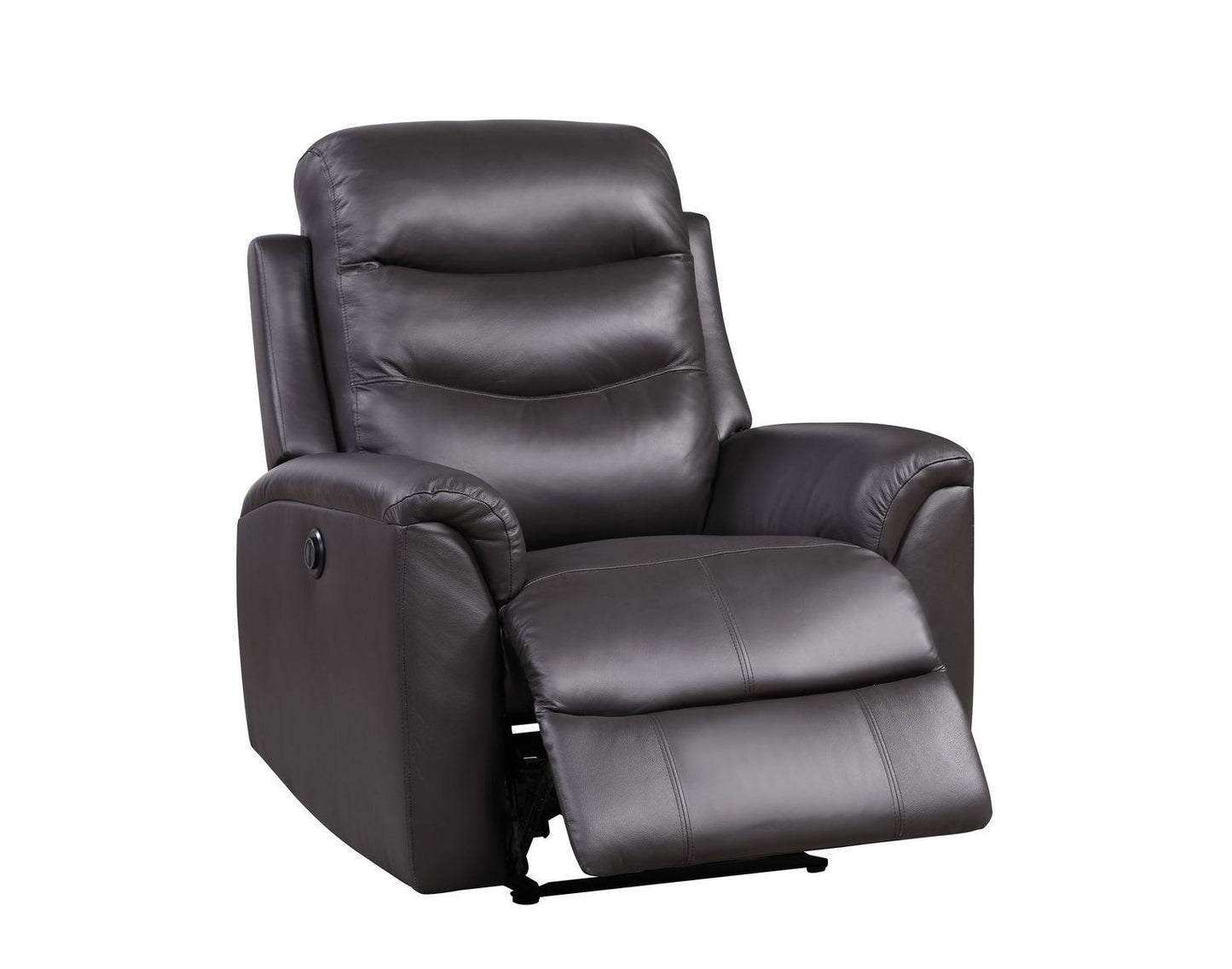 Ava Recliner in Brown Top Grain Leather Match with Power Motion