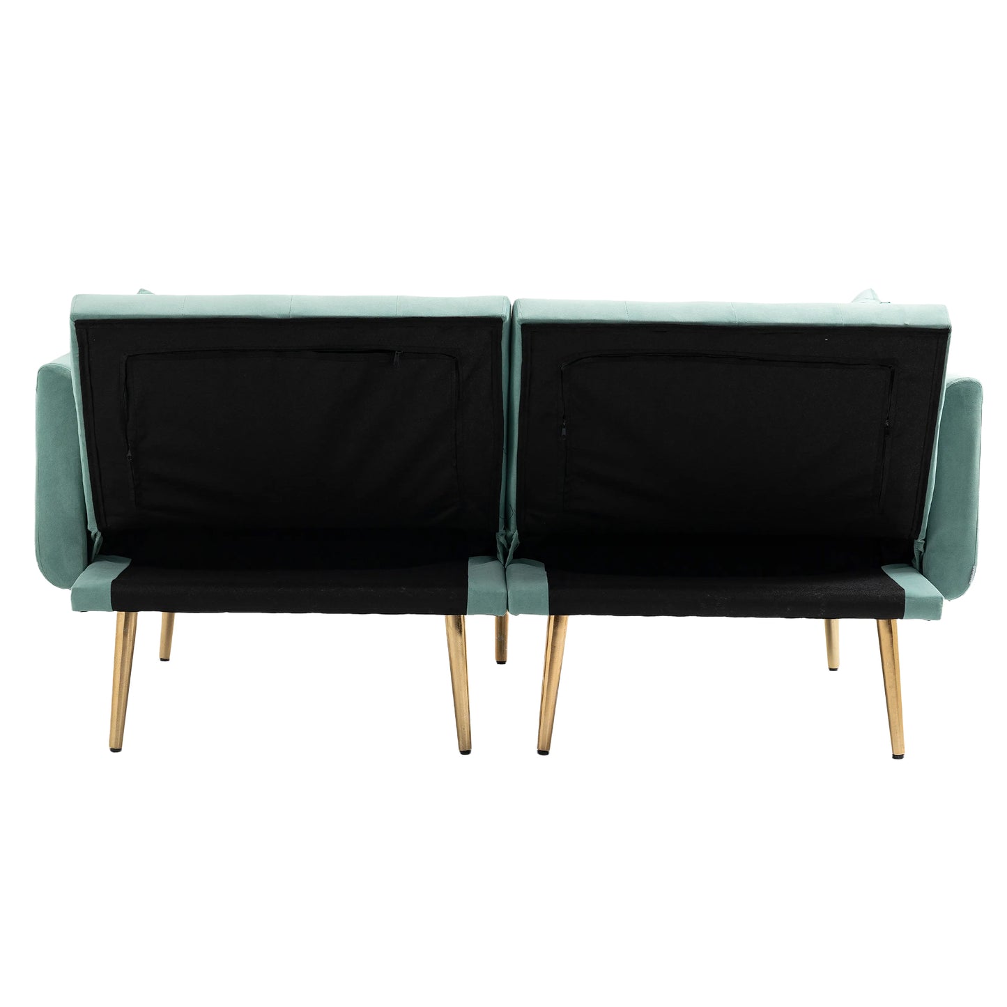 Velvet  Sofa , Accent sofa .loveseat sofa with metal  feet