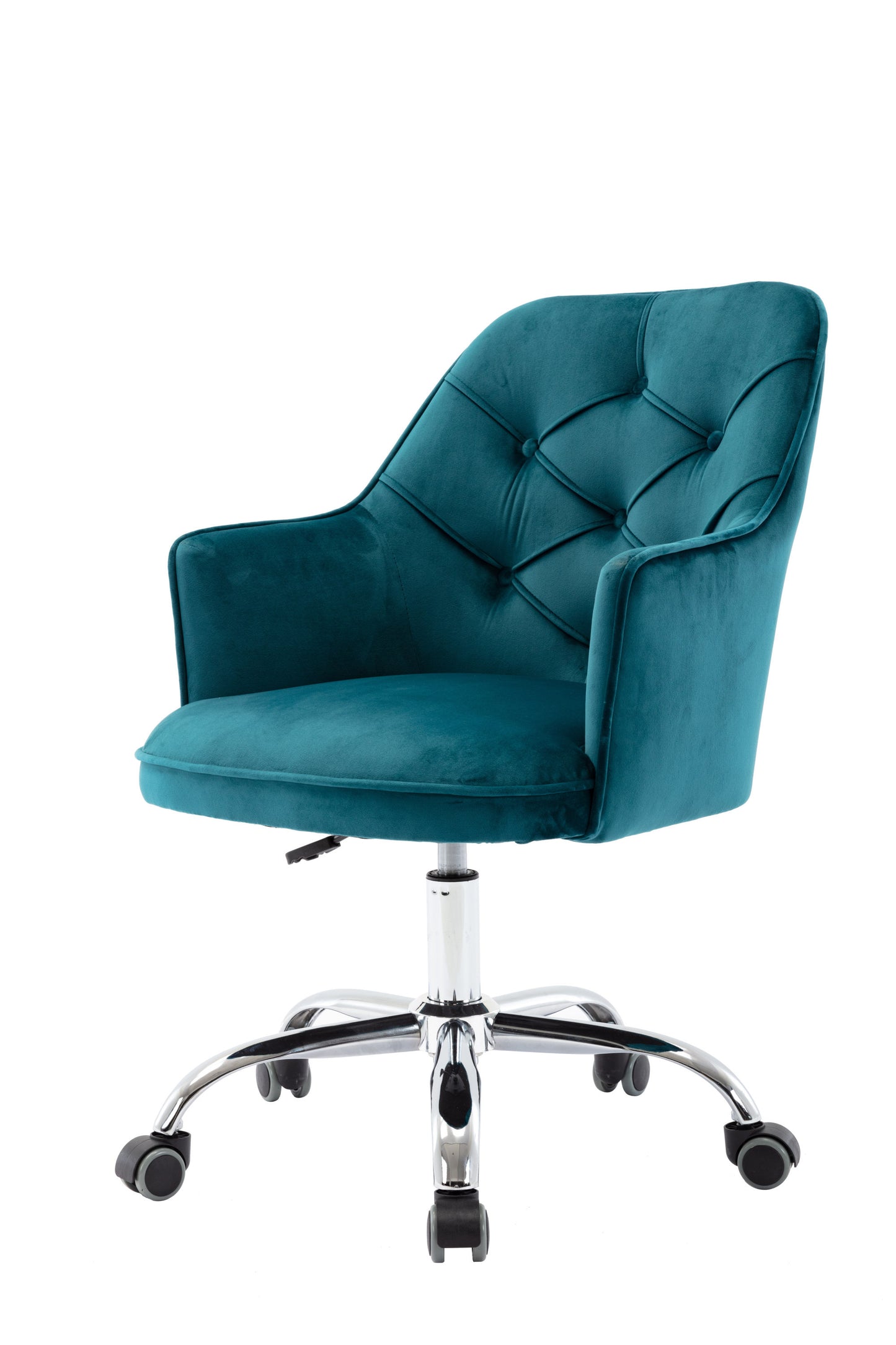 Velvet Swivel Shell Chair for Living Room, Office chair  Modern Leisure Arm Chair LAKE  BLUE