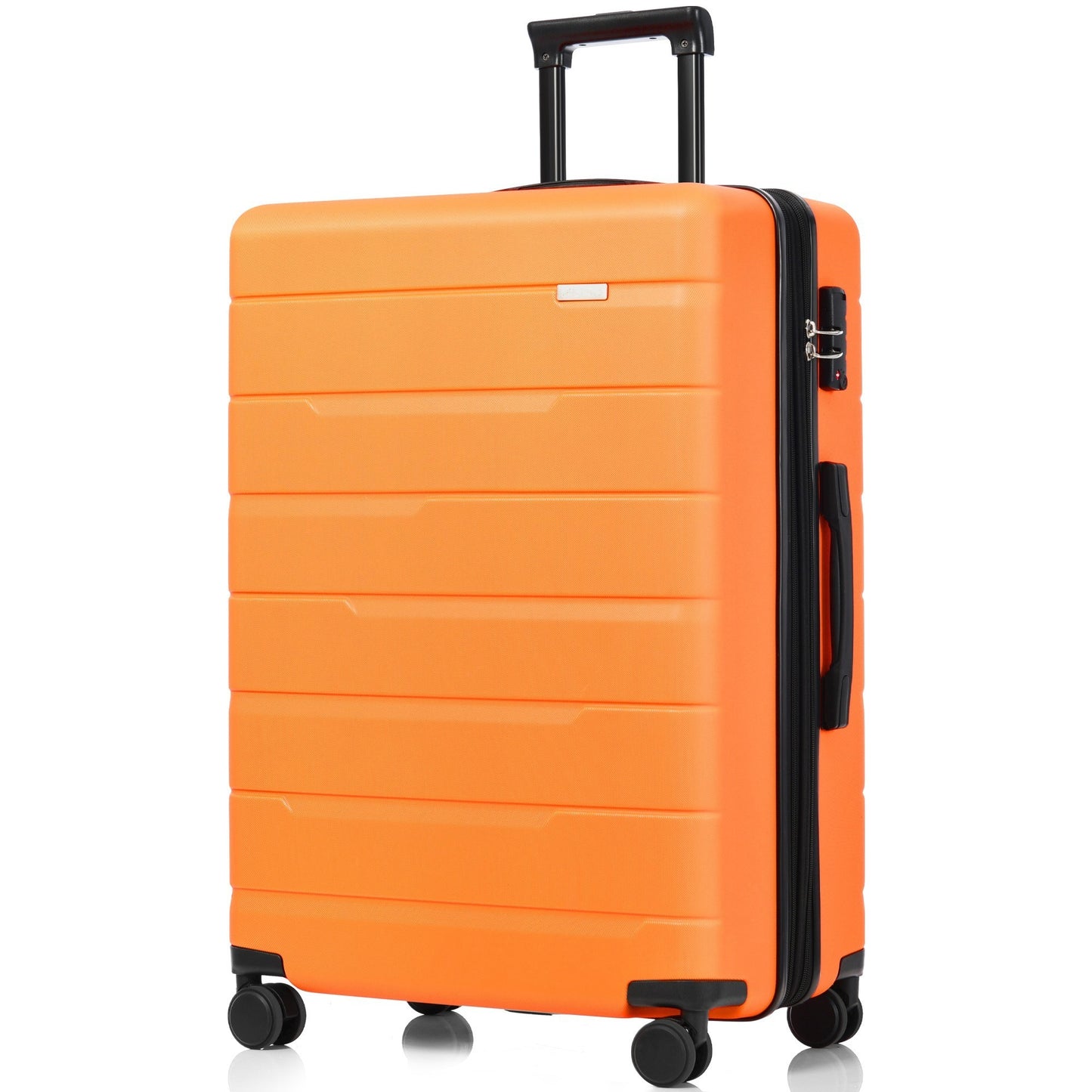 Luggage Sets 3 Piece Suitcase Set 20/24/28,Carry on Luggage Airline Approved,Hard Case with Spinner Wheels,Orange