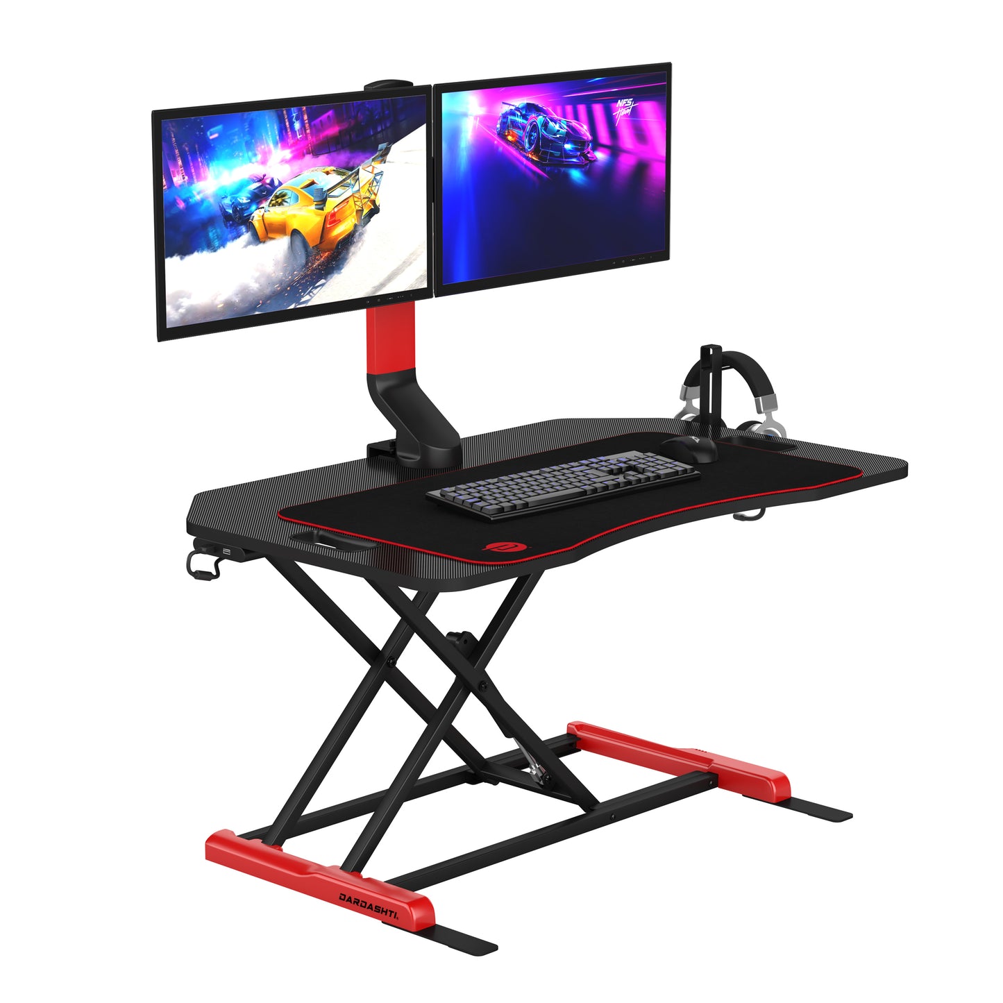 Dardashti Gaming Riser in Red and Black