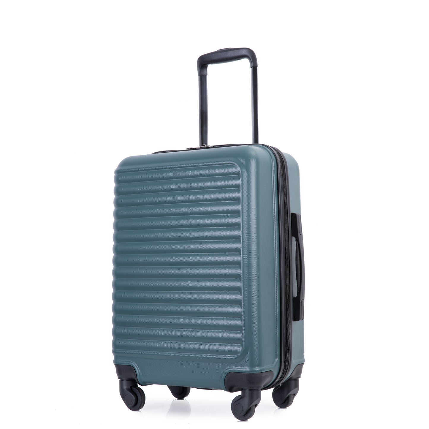 20" Carry on Luggage Lightweight Suitcase, Spinner Wheels, Green