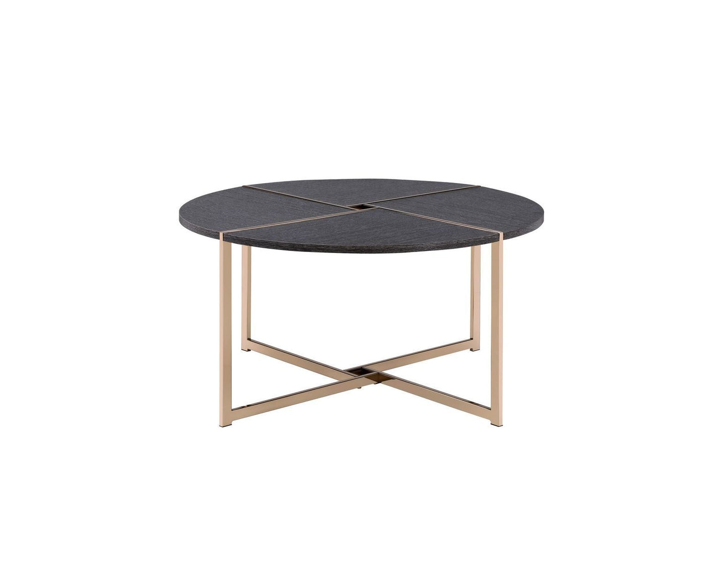 Bromia Coffee Table - Elegant Black & Champagne 83005