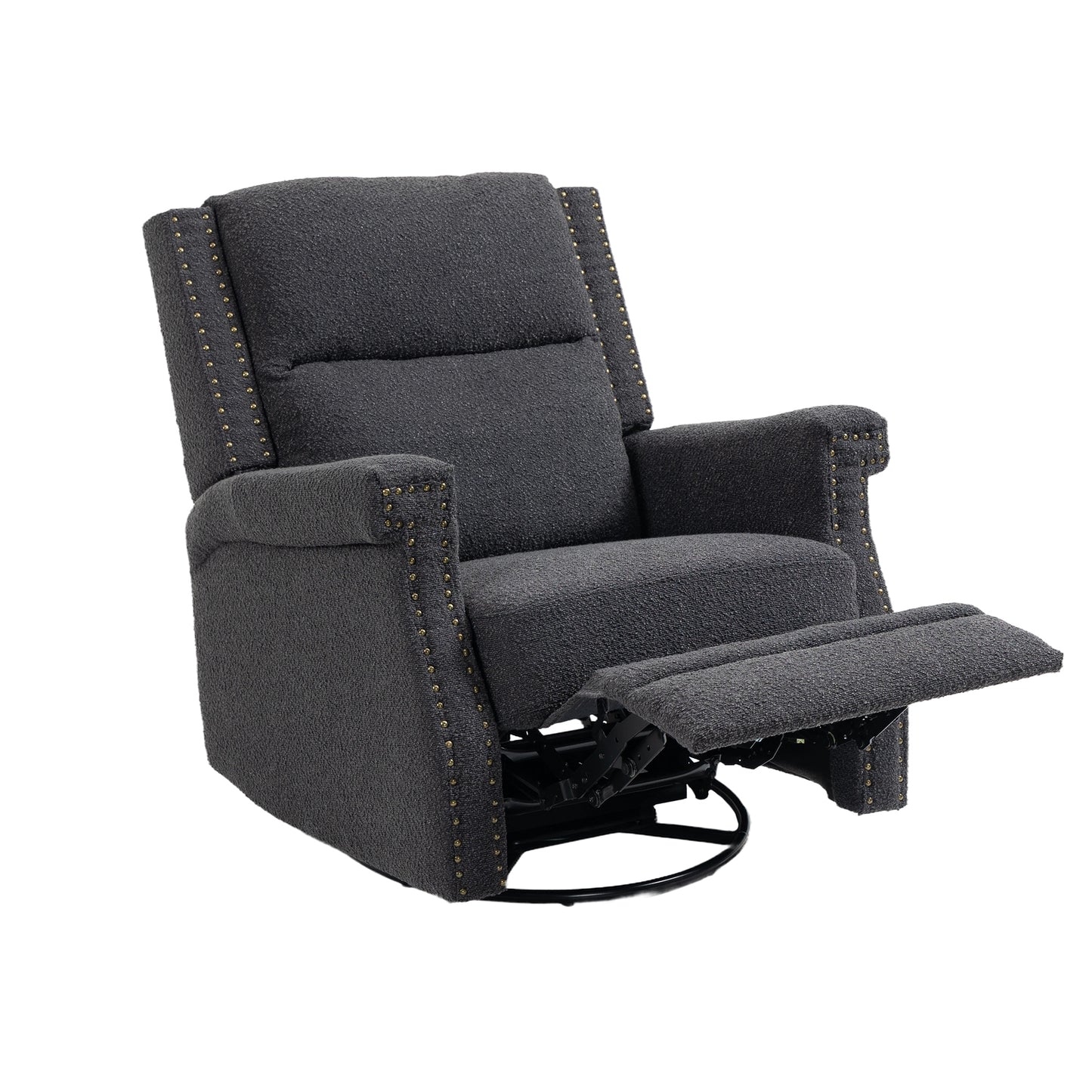 360 Degree Swivel Recliner Chair with Rocking and Reclining Functionality