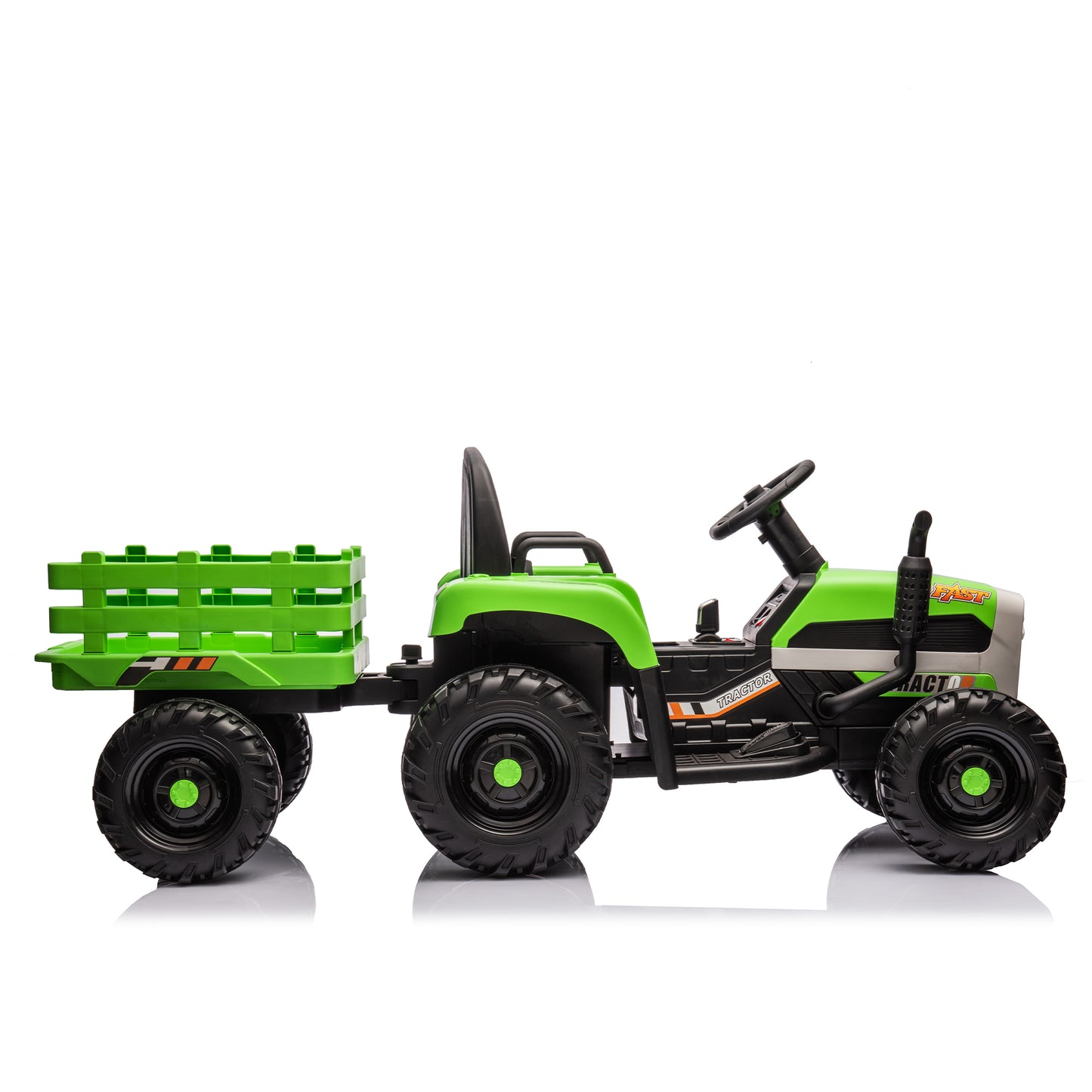 12V Battery Powered Ride on Tractor with Trailer and Remote Control