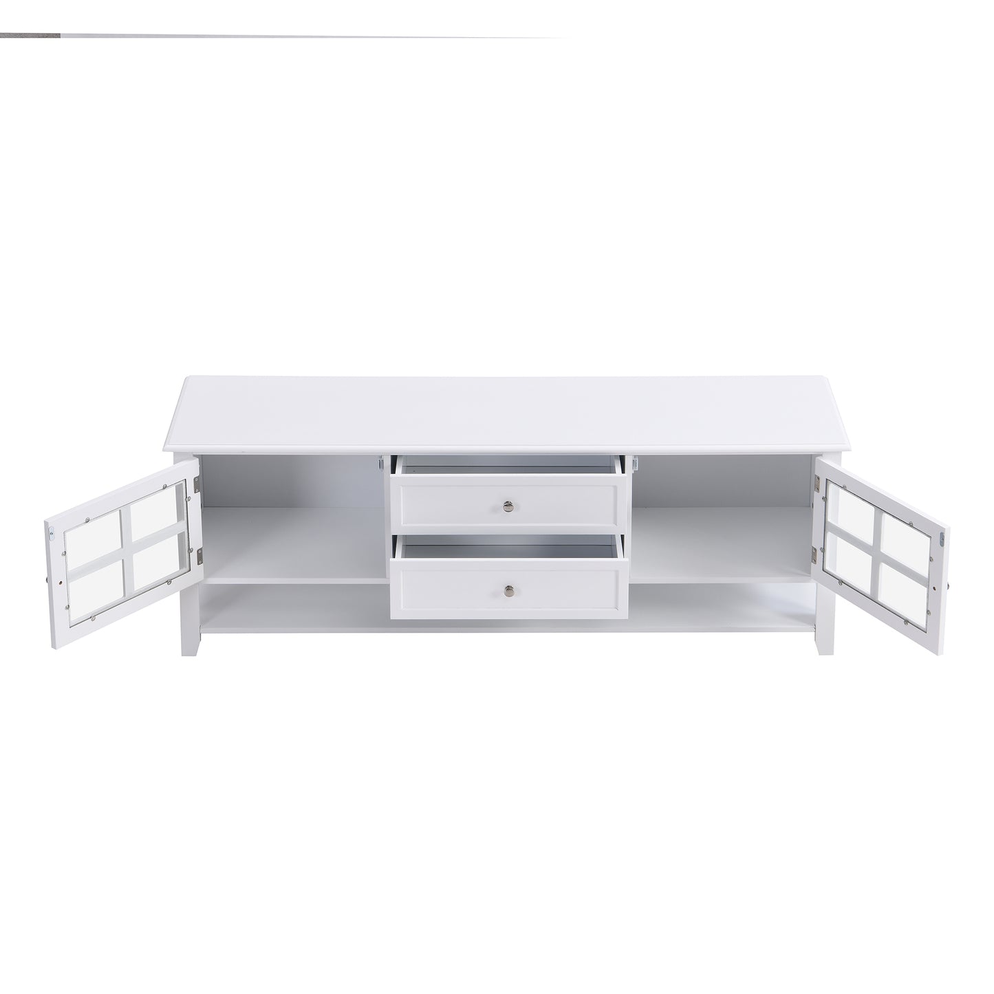 Elegant 60-Inch TV Stand with Versatile Storage Options and Contemporary Style