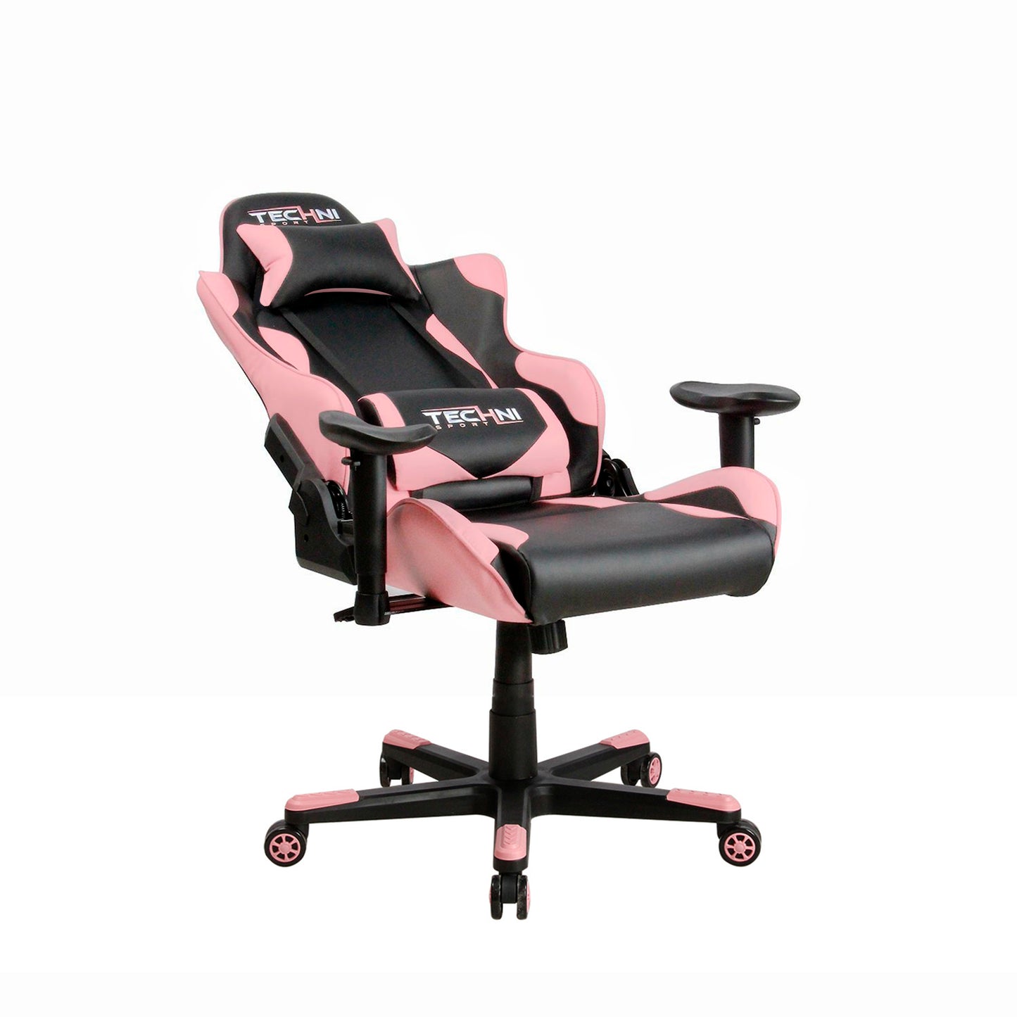 Techni Sport TS-4300 Ergonomic High Back Racer Style PC Gaming Chair, Pink