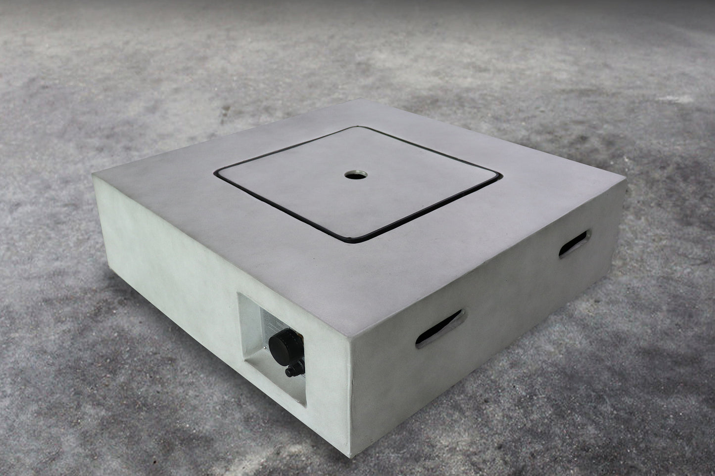 Living Source International Fiber Reinforced Concrete Propane/Natural Gas Fire Pit Table (Concrete)