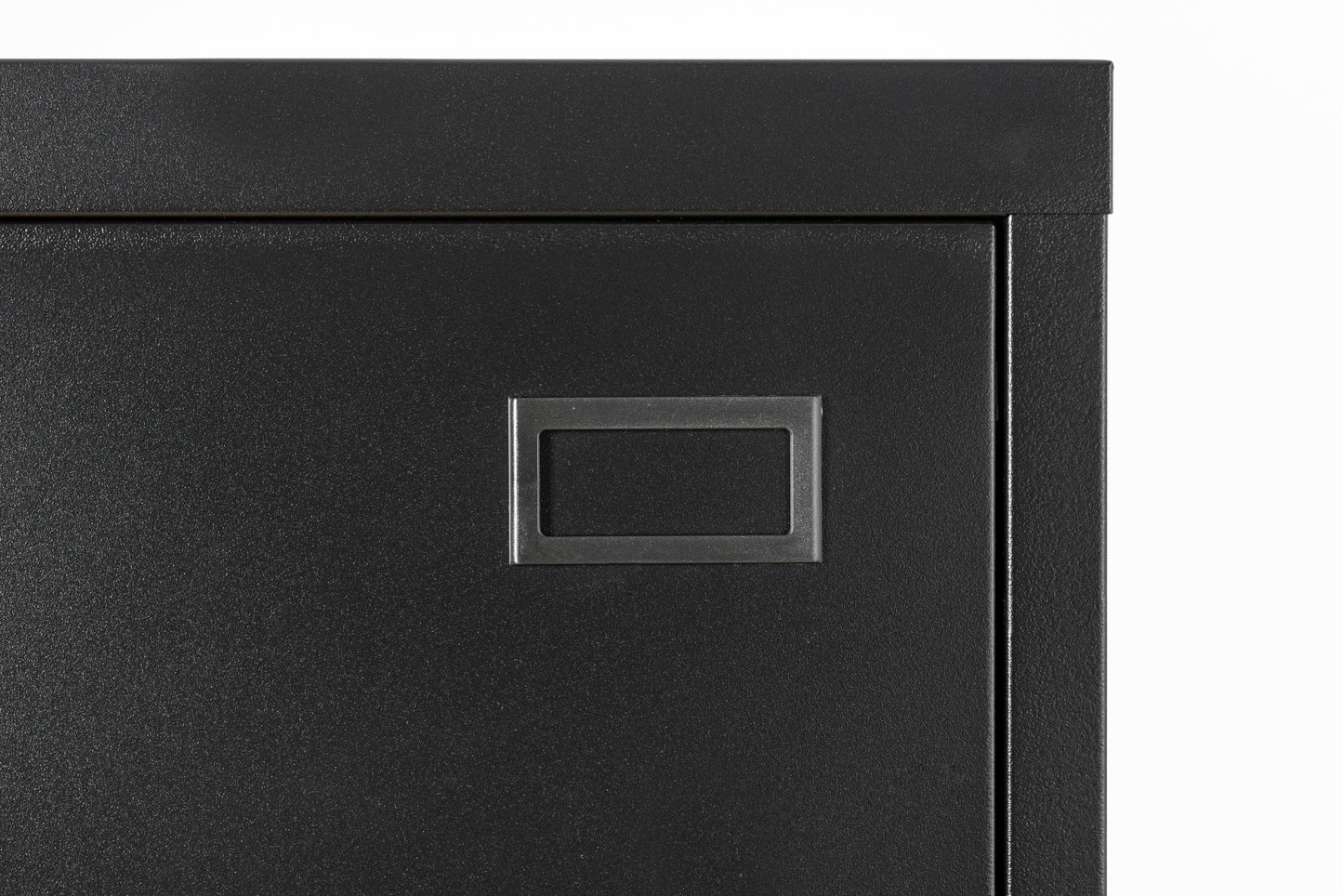 2-Drawer Lateral Filing Cabinet with Secure Locking, Black Steel