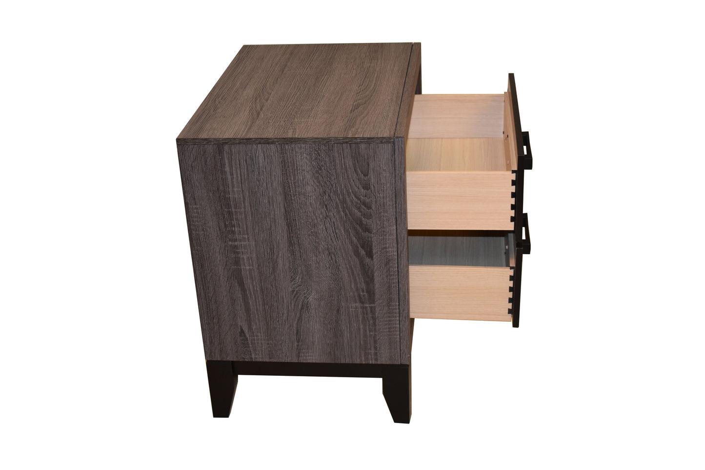 Sierra Wood Nightstand in Gray