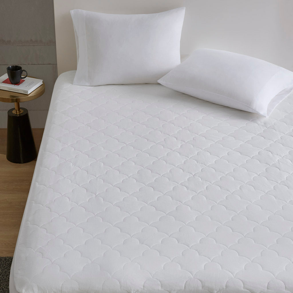 Cotton Percale Quilted Mattress Pad