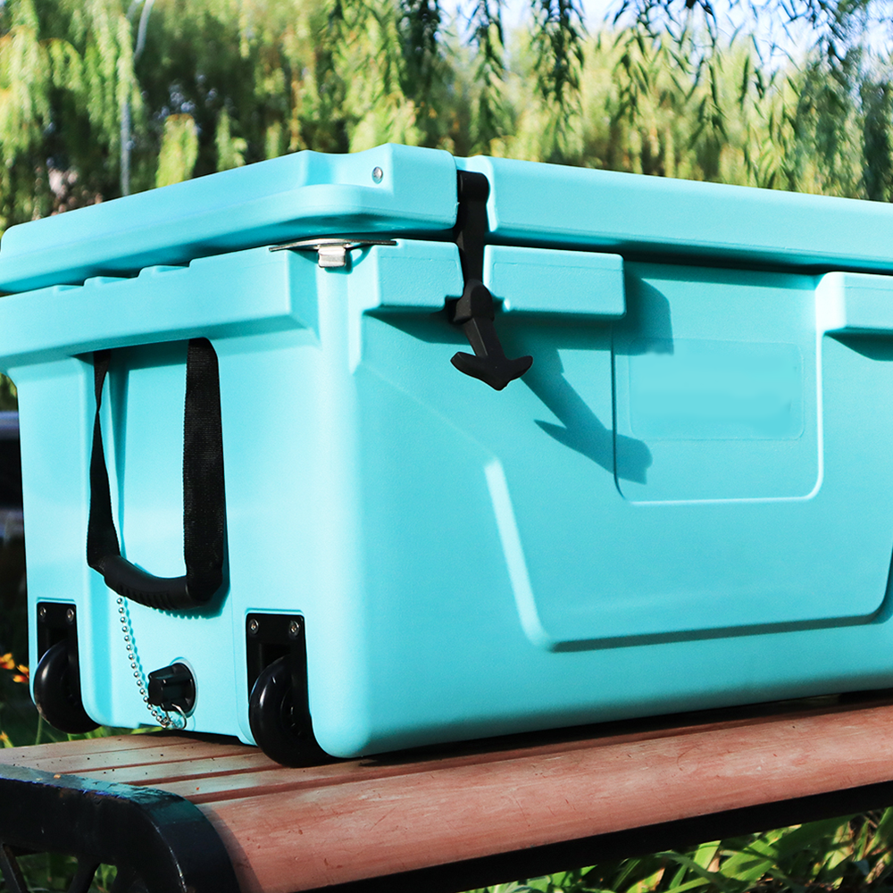 Best-Selling 65QT Blue Outdoor Cooler with Fish Ice Chest Box