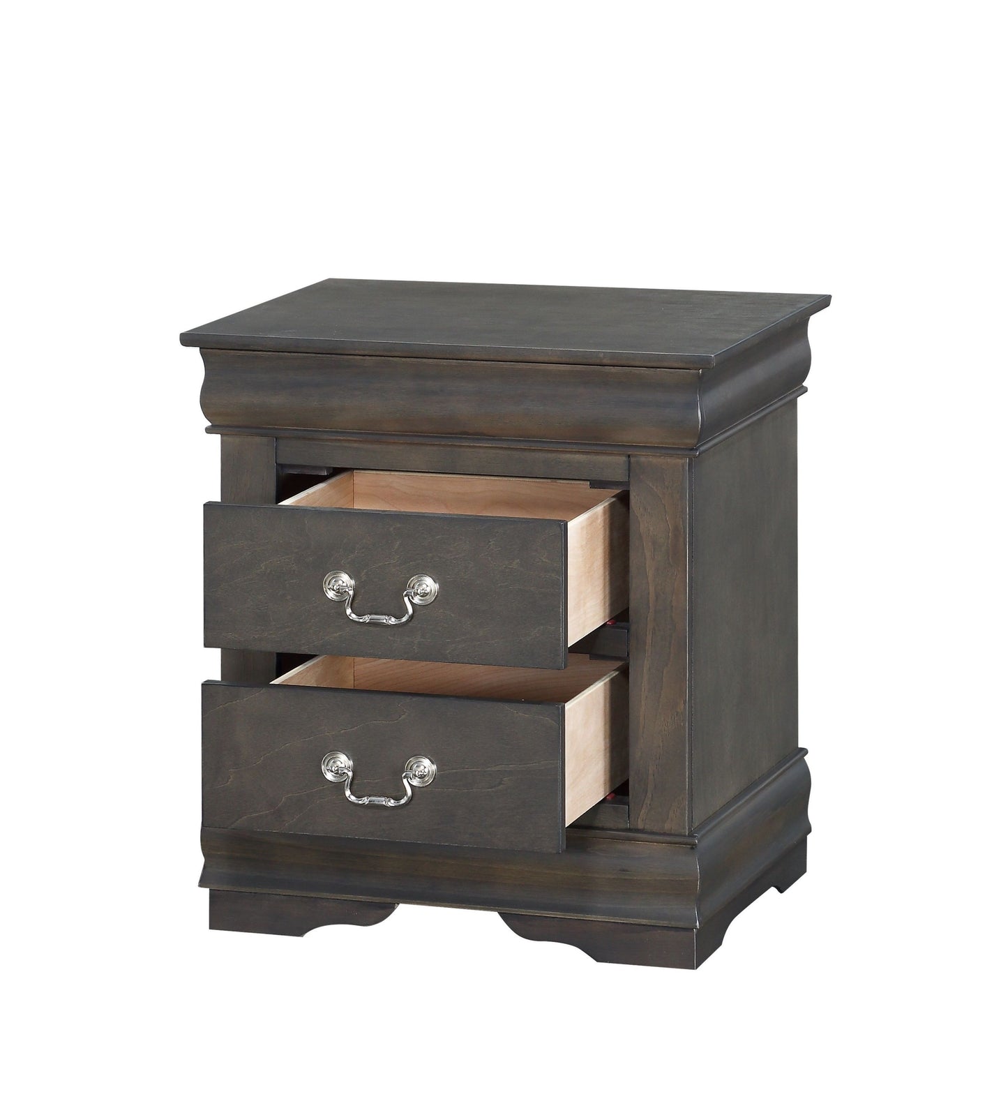 Louis Philippe Nightstand in Dark Gray 26793