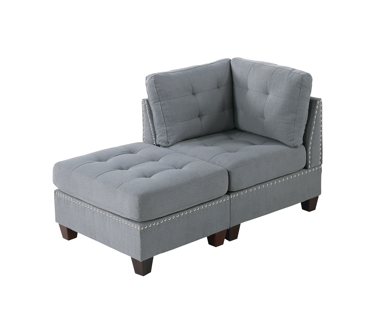 Gray 2-Piece Modular Seating Set