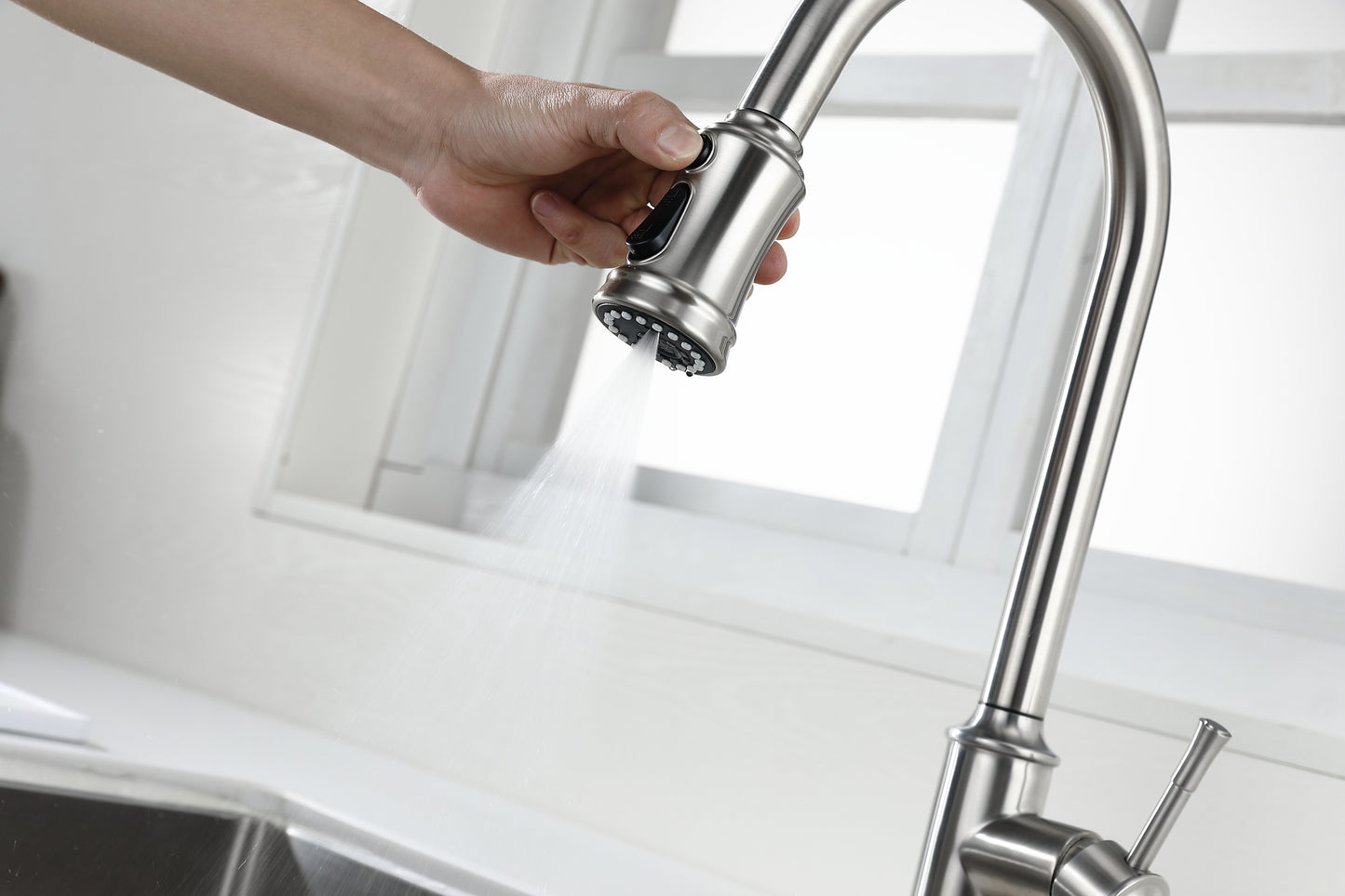 Touch Kitchen Faucet with Pull Down Sprayer