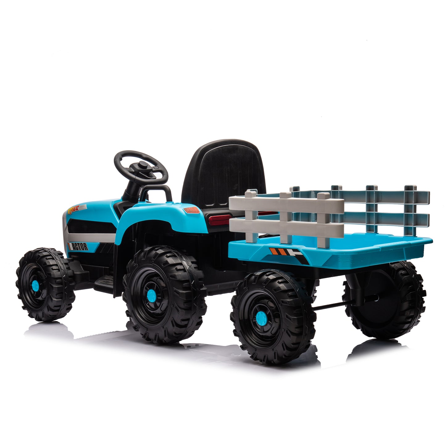 Electric Tractor Ride-On Toy with Remote Control and Luxury Features