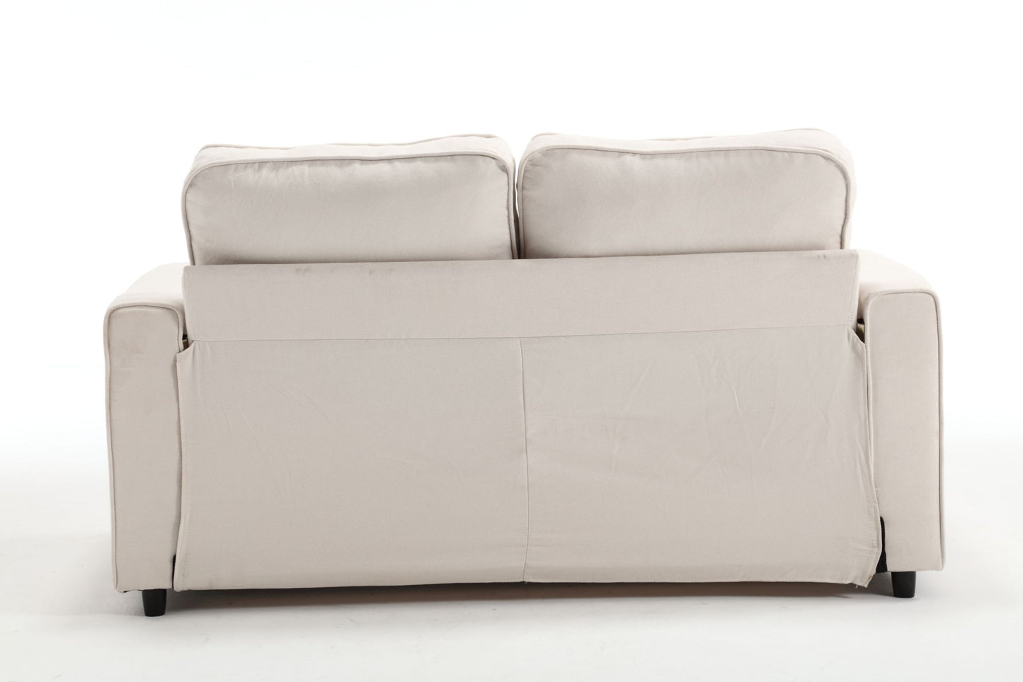 Convertible 3 Fold Sleeper Sofa Bed with Side Storage Bags