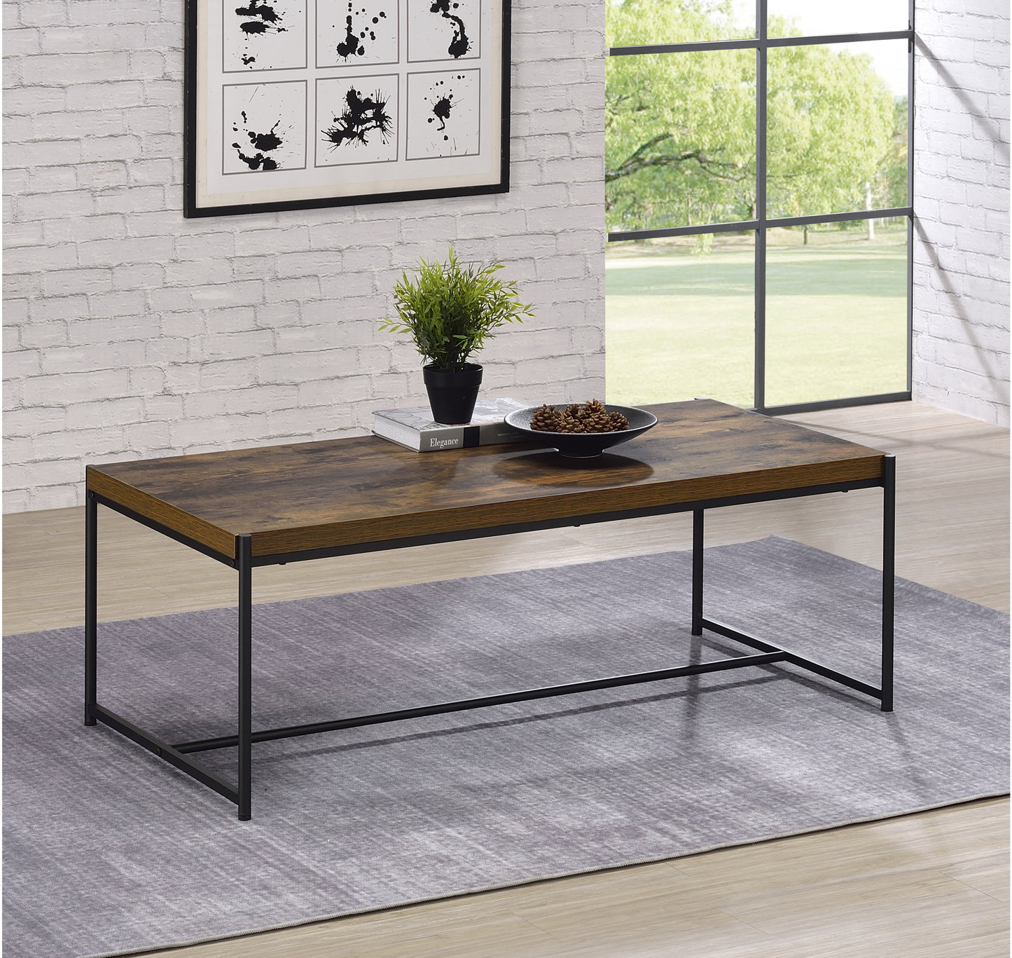 Elegant 3-Piece Brown Coffee and End Table Collection