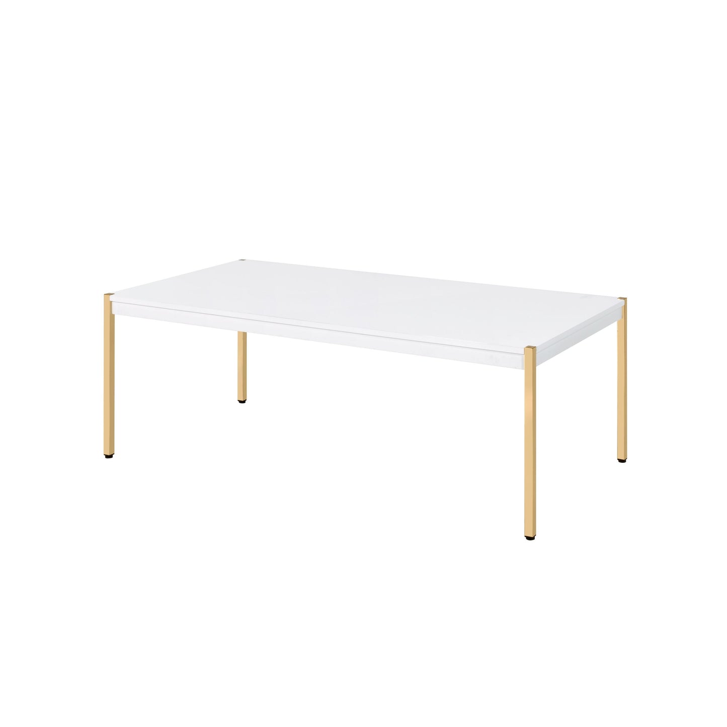 Otrac White and Gold Coffee Table LV00034