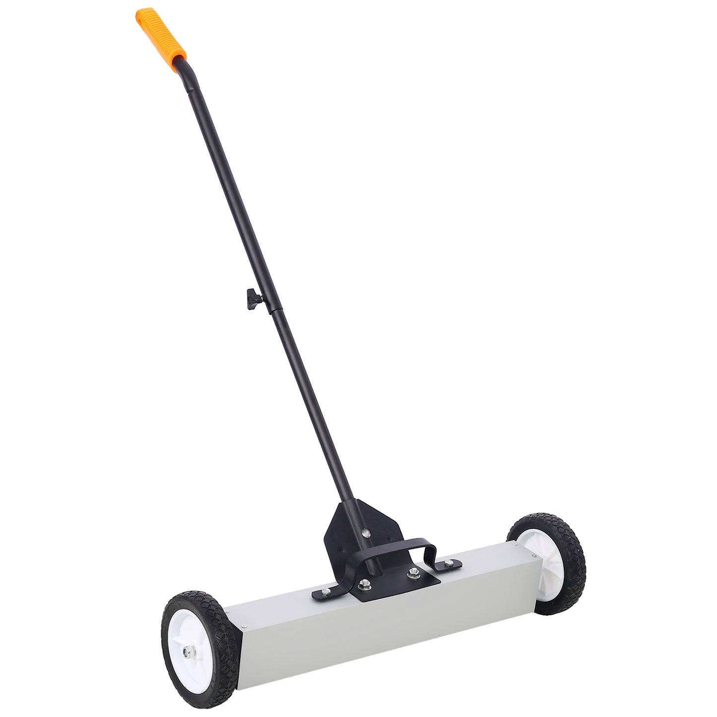 24'' Rolling Magnetic Pick-Up Sweeper, Heavy Duty Push-Type with Release, for Nails Needles Screws Collection,30 Pound Capacity