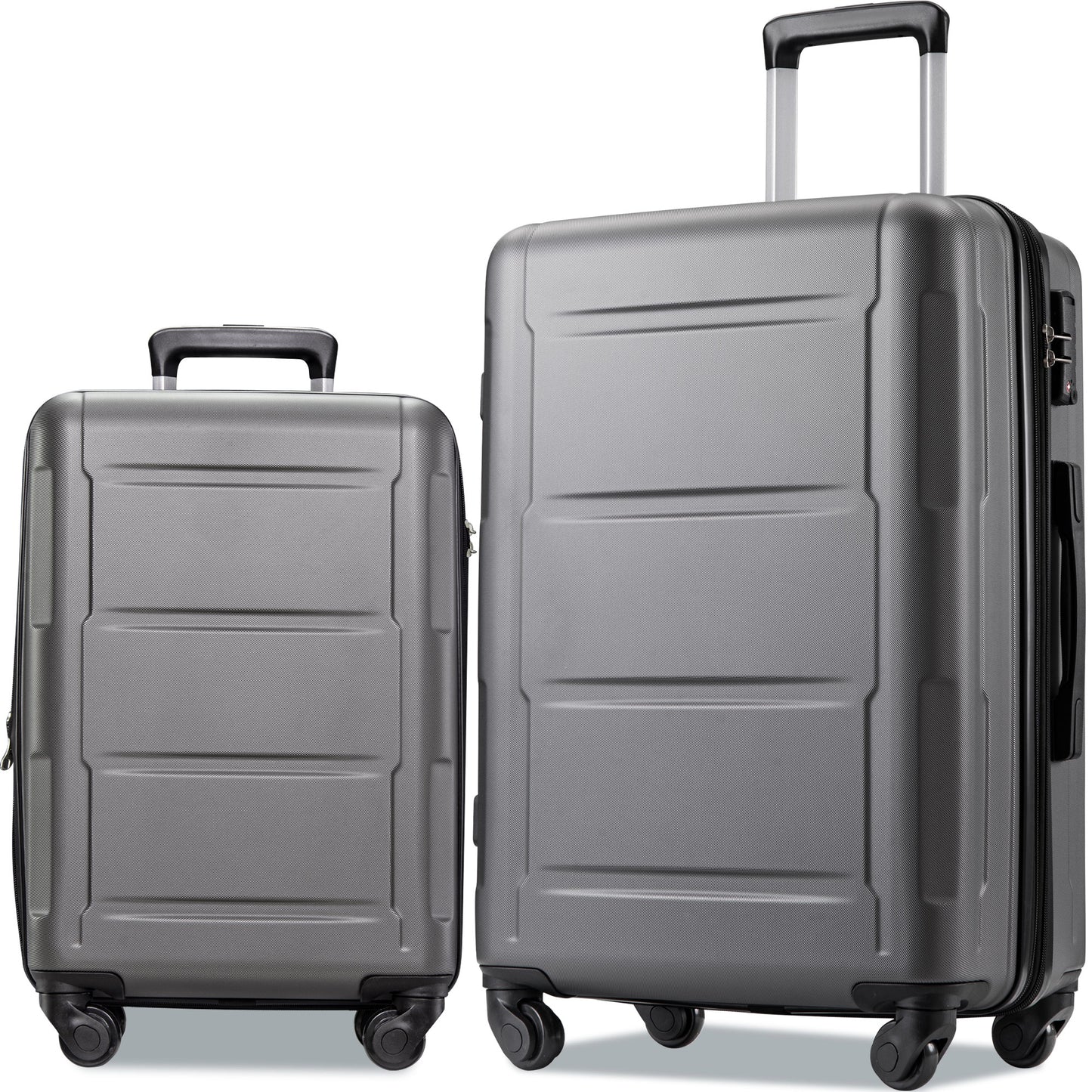 Expandable  Spinner Wheel 2 Piece Luggage Set ABS Lightweight Suitcase with TSA Lock 20inch+28inch