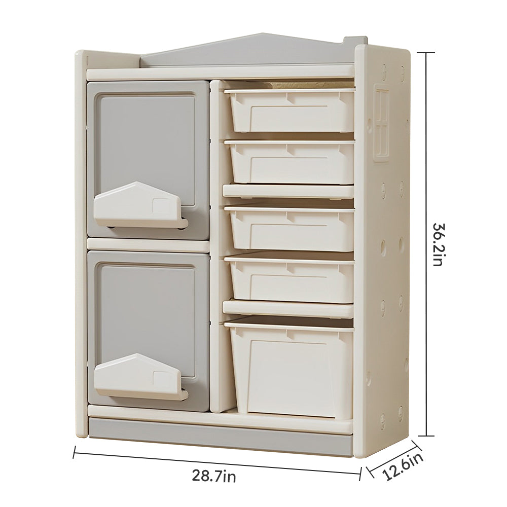 Multilayer storage,Toy picture book storage Children's floor shelf Building blocks Plastic storage cabinet Car clutter organizer basket.