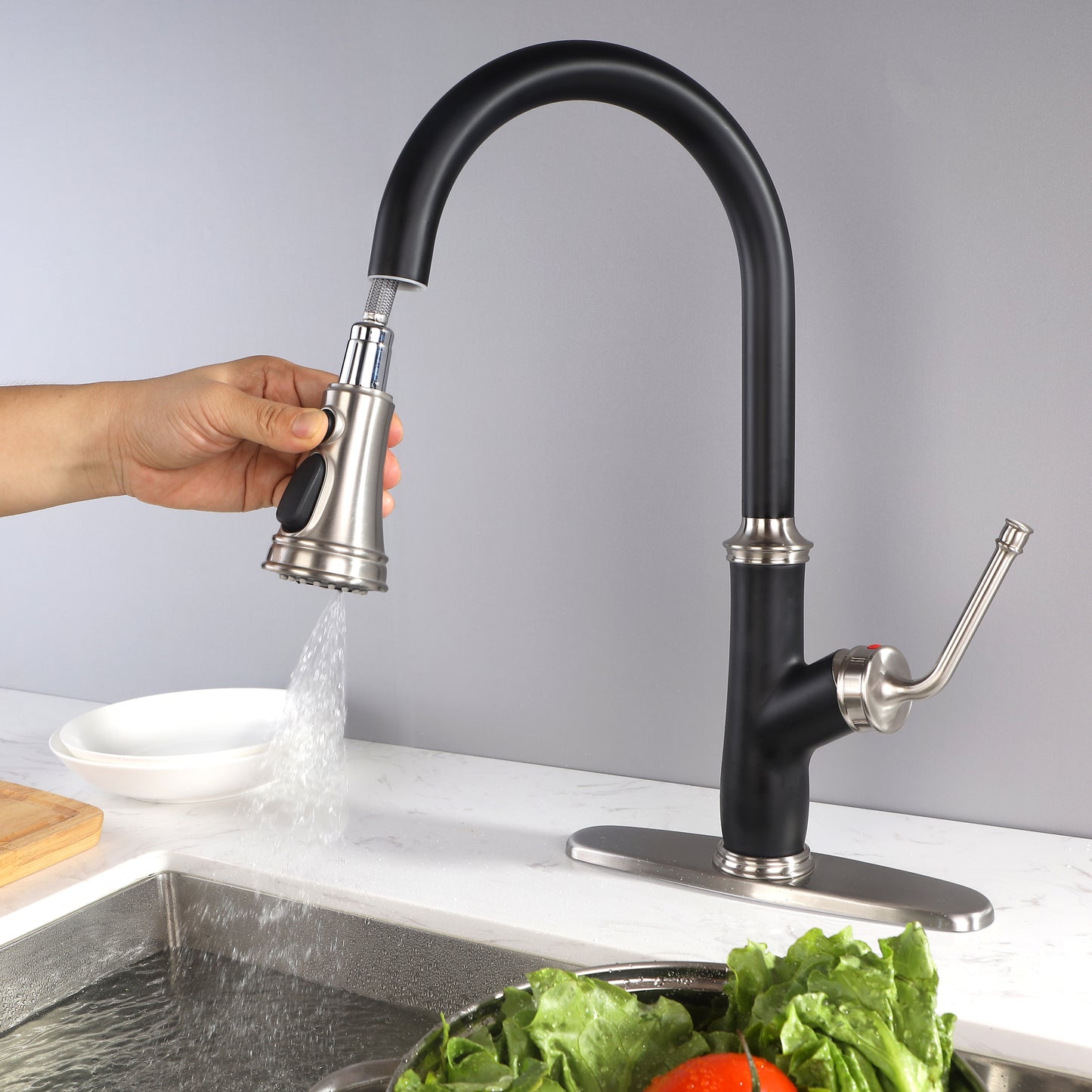 Kitchen Faucet with Pull Down Sprayer Modern Stainless Steel rv Kitchen Faucet