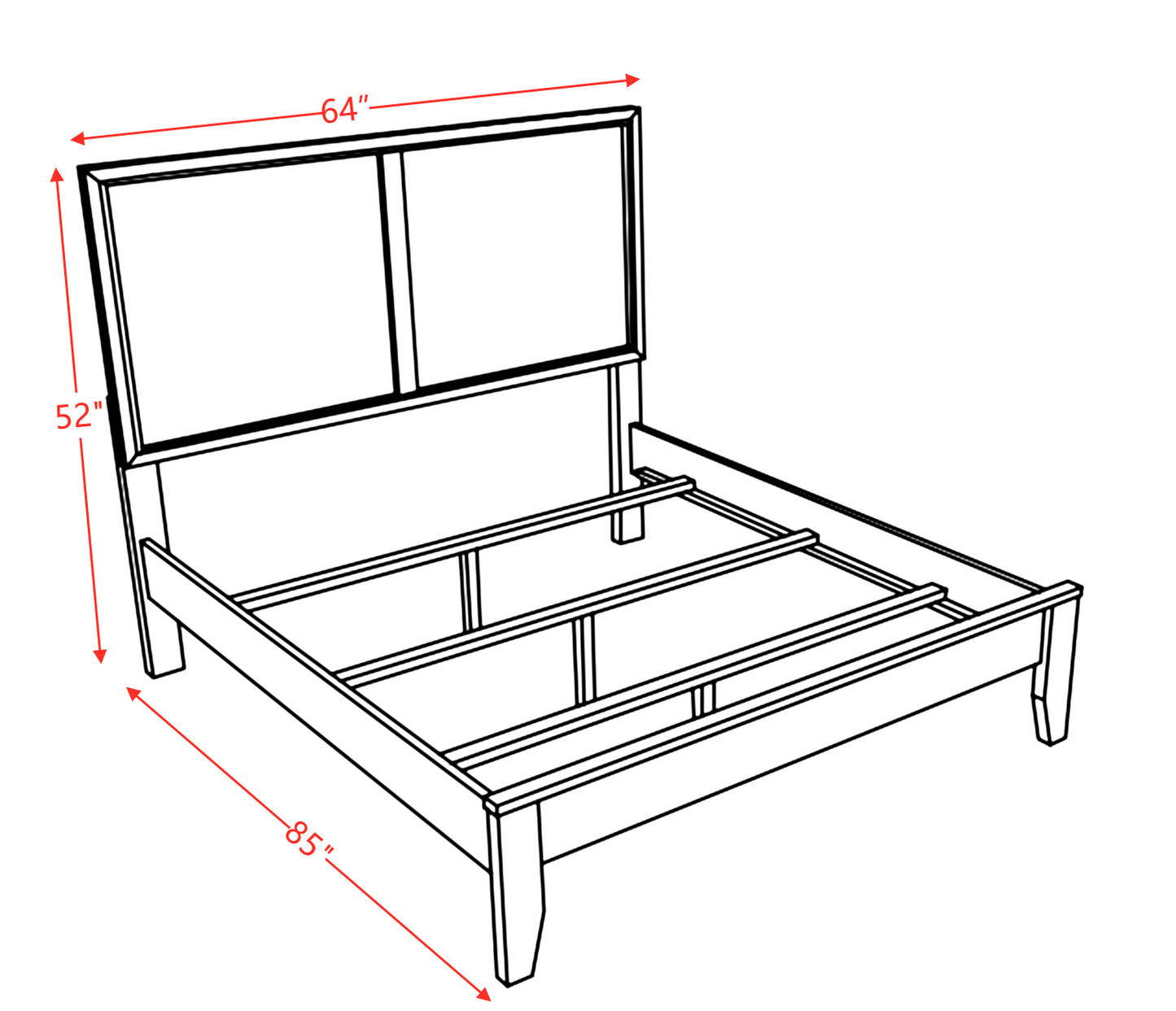 Madison Queen Bed in Espresso 19570Q