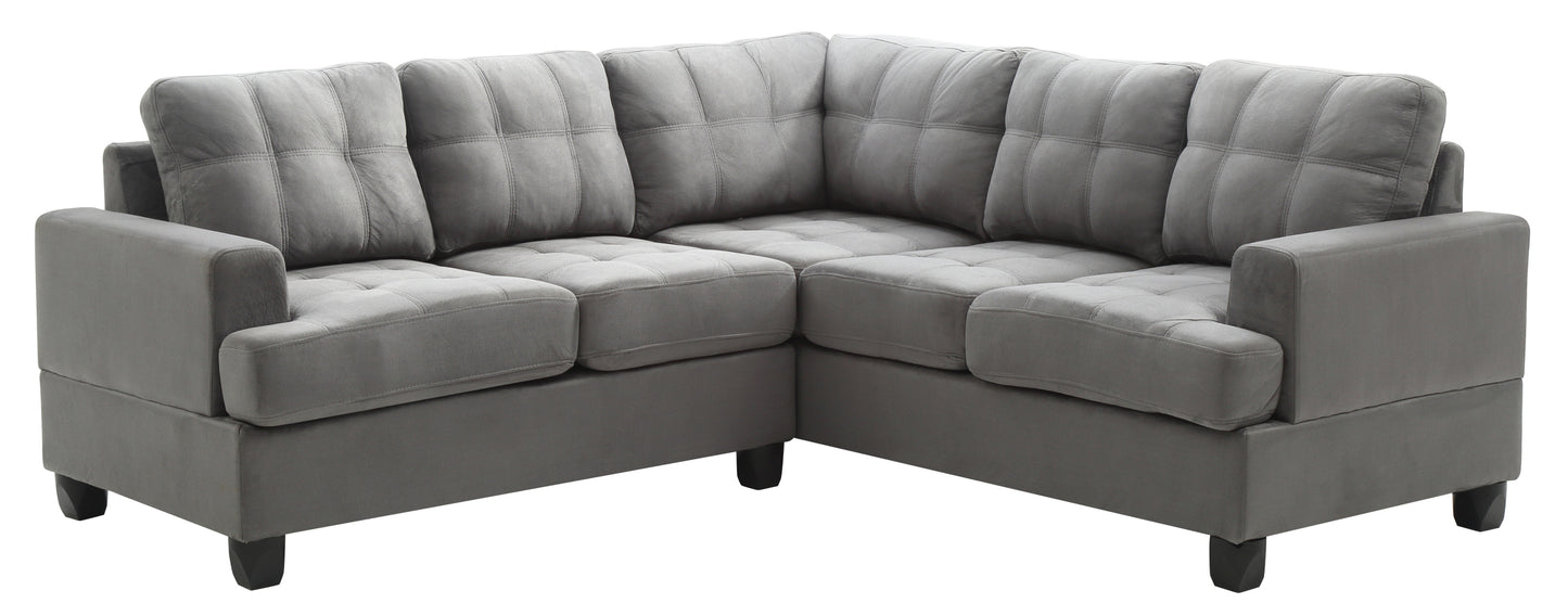 Sandridge G513B-SC Sectional Sofa, Elegant Gray