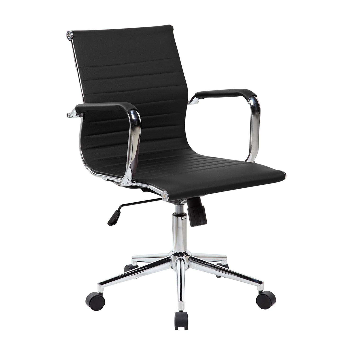 Modern Medium Back Executive Office Chair, Black