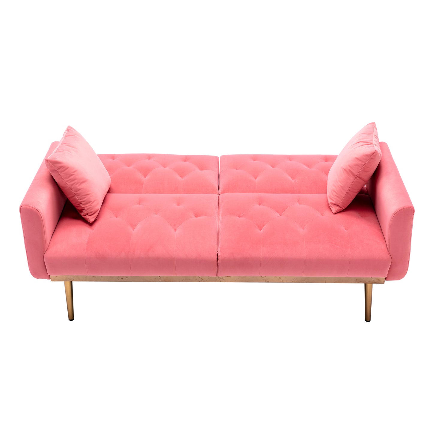 Velvet  Sofa , Accent sofa .loveseat sofa with metal  feet