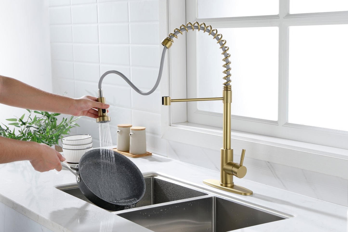 Kitchen Faucet with Pull Out Spraye