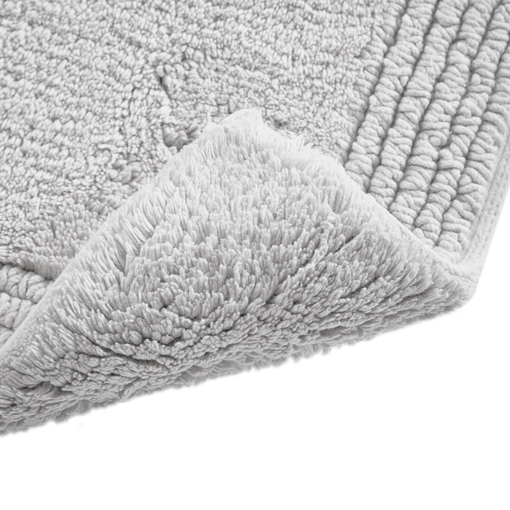 Cloud-Like Comfort 100% Cotton Reversible Bath Rug with Plush 3000GSM Luxe