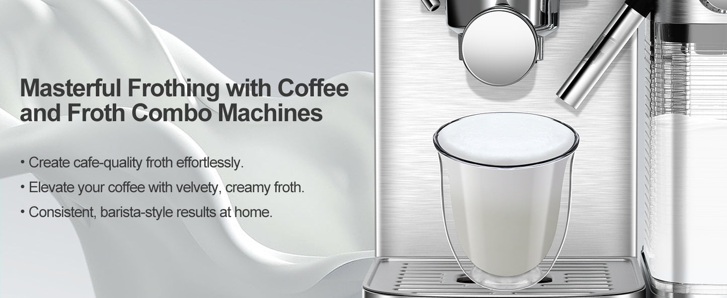 Automatic Milk Frother Espresso and Cappuccino Machine with ESE POD filter