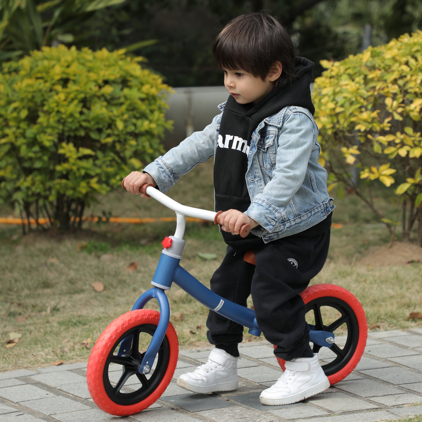 11-inch Adjustable Height Kids Balance Bike with Professional Tyres for 2-6 Year Olds