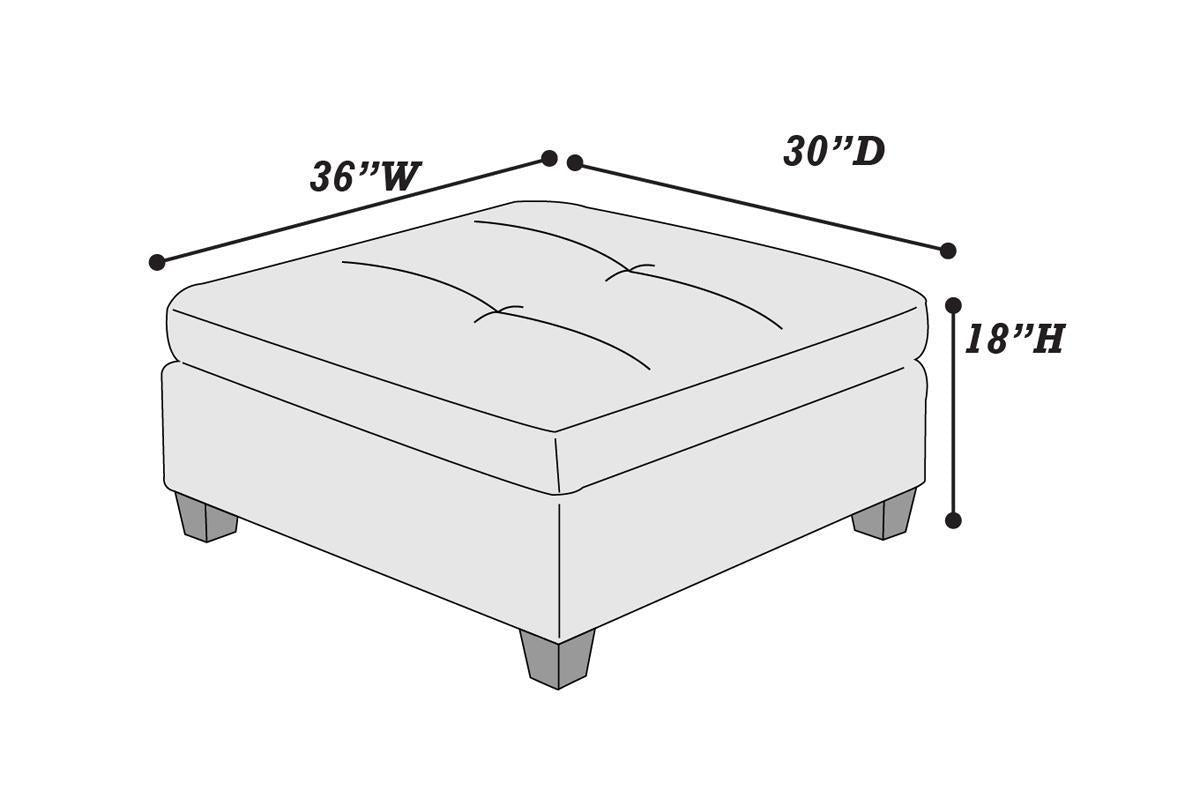 Contemporary Black Genuine Leather Modular Sectional Set with Tufted Detail