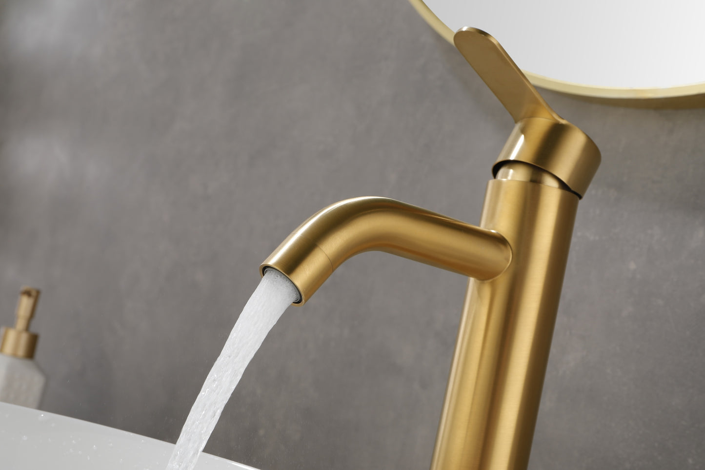 Elegant Gold Stainless Steel Bathroom Sink Faucet for Modern RVs and Vanities