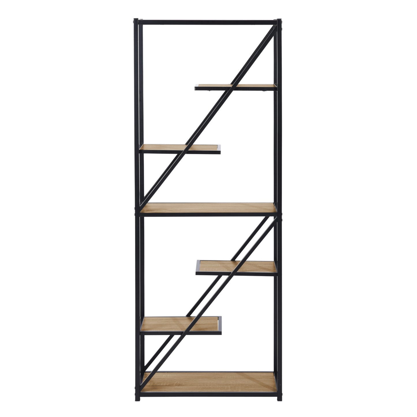 31.5" W * 71" H Metal Etagere Bookcase