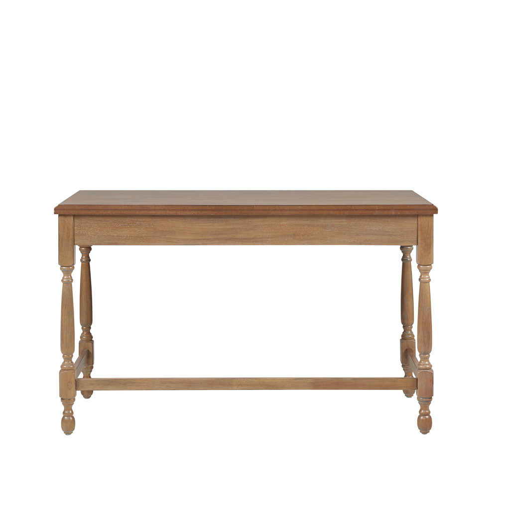 Tabitha Wooden Desk with Turned Legs and Drawer