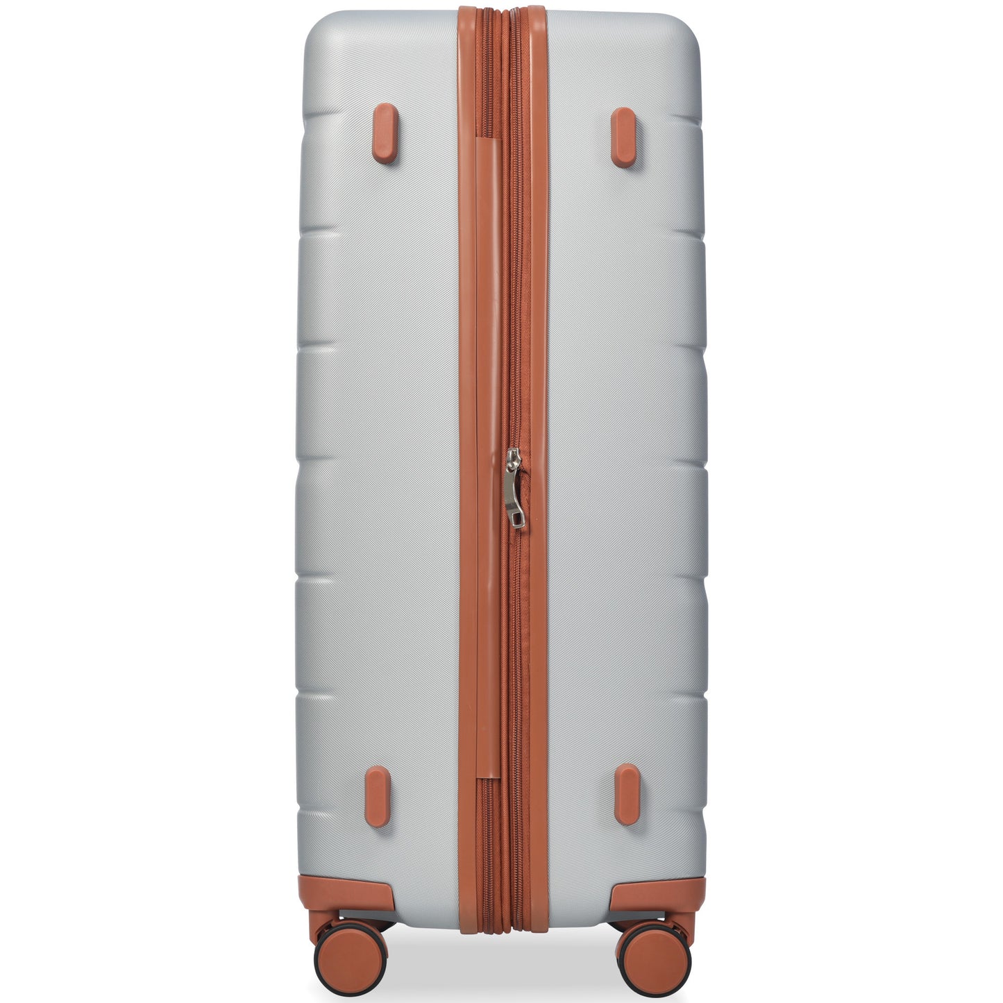 Luggage Sets 3 Piece Suitcase Set 20/24/28,Carry on Luggage Airline Approved,Hard Case with Spinner Wheels, Silver