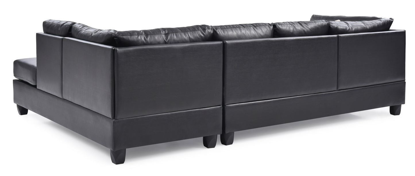 Malone G643B-SC Sectional in Sophisticated BLACK