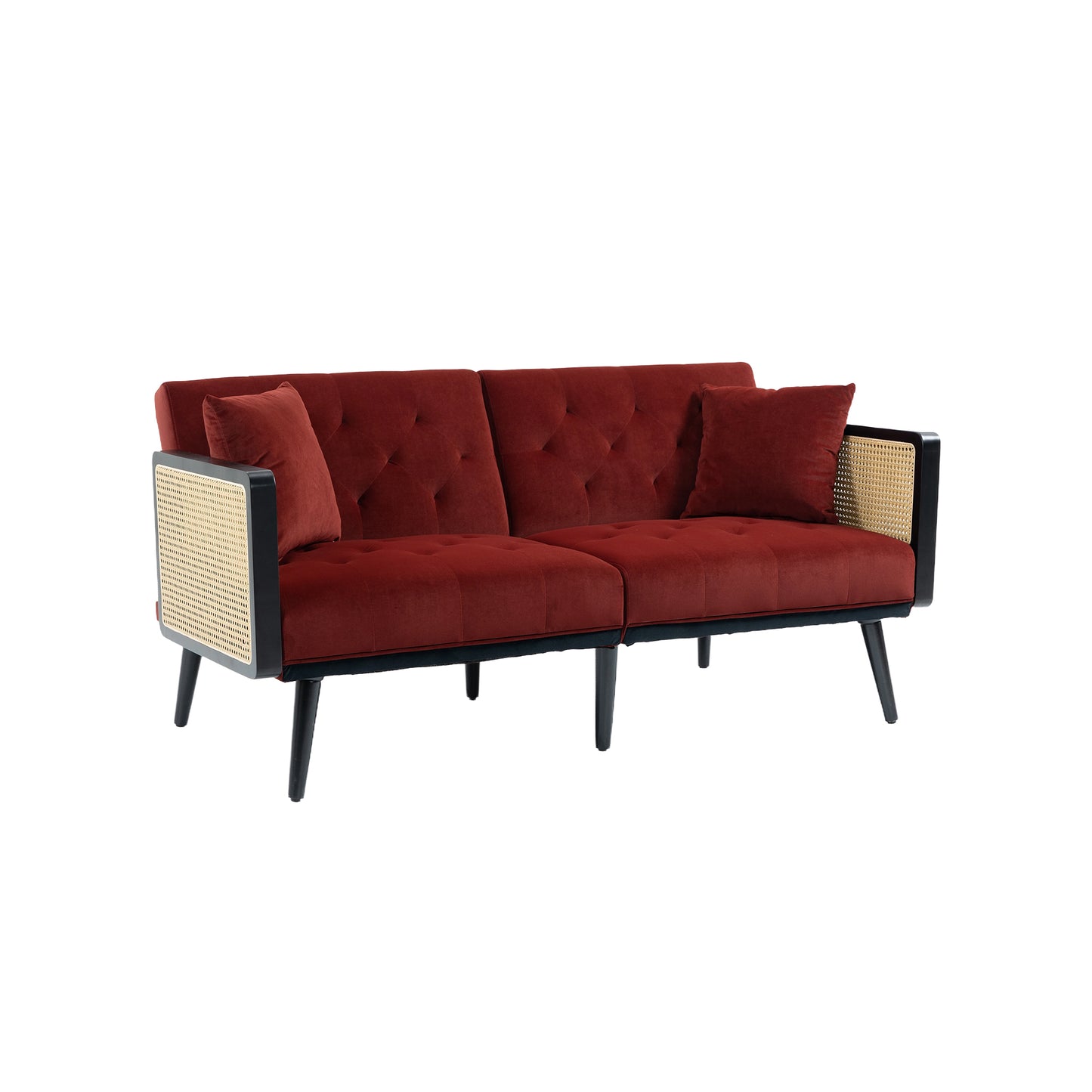 Velvet  Sofa , Accent sofa .loveseat sofa with metal  feet