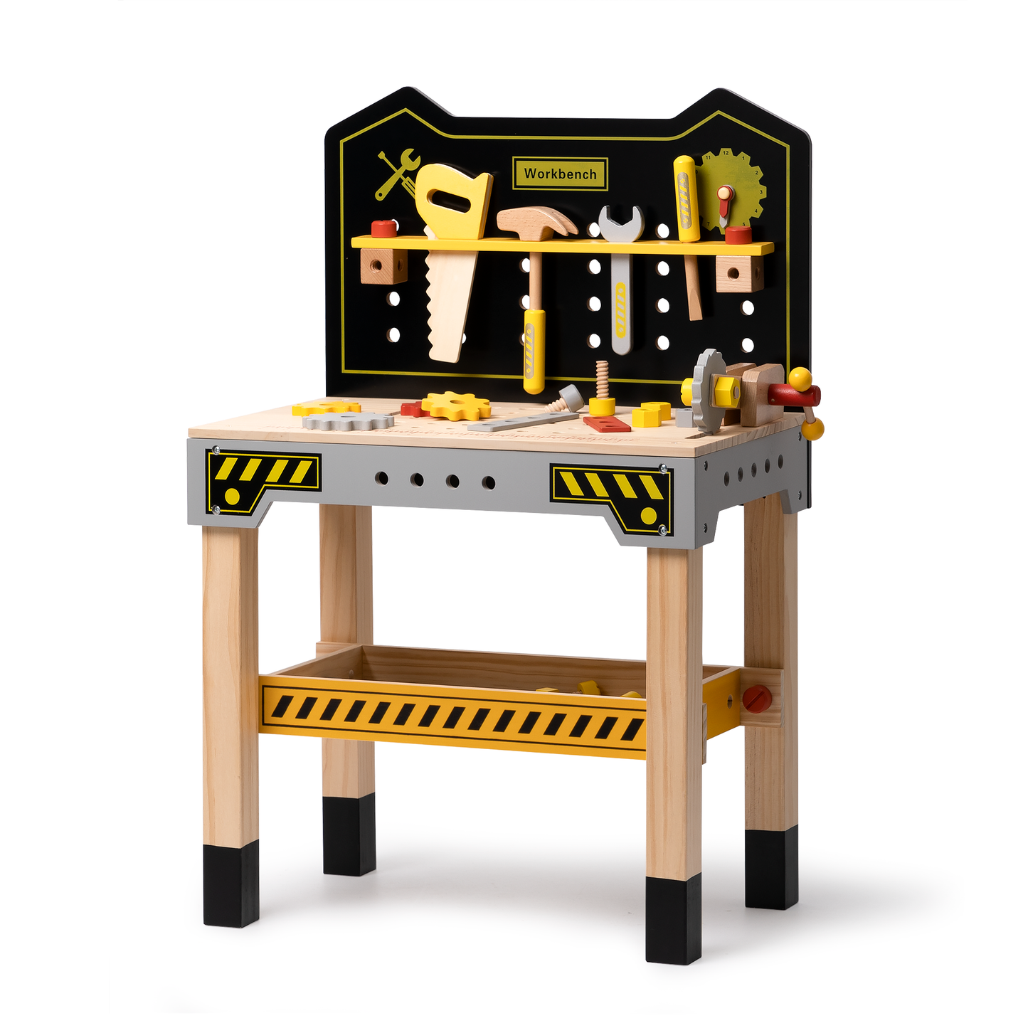 Children's Classic Wooden Workbench Playset - Perfect Gift for Christmas, Parties, and Birthdays