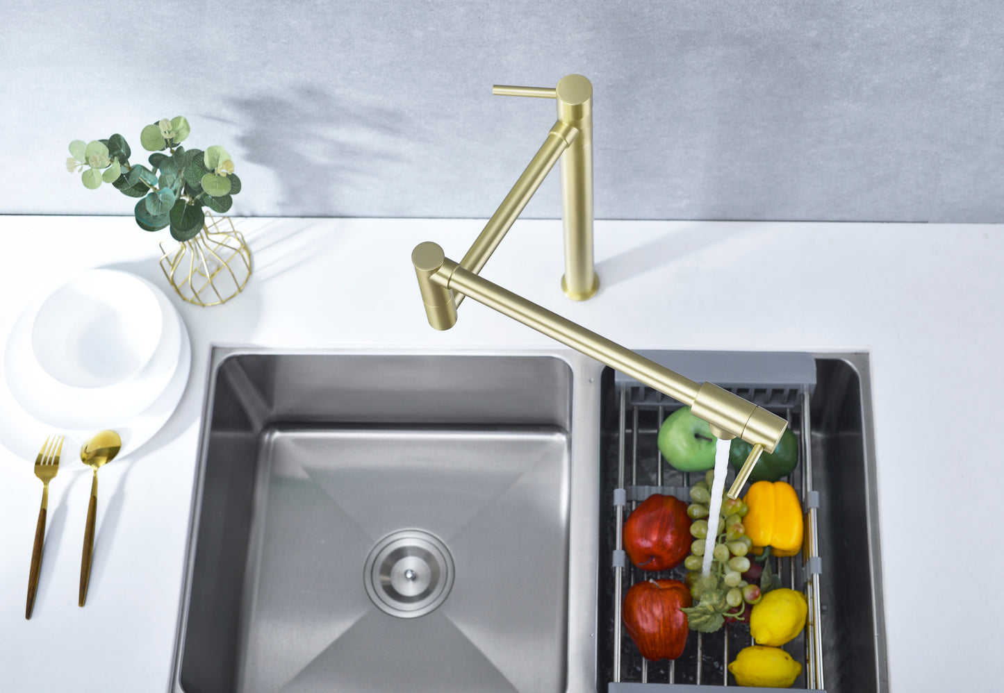 Pot Filler Faucet with Extension Shank