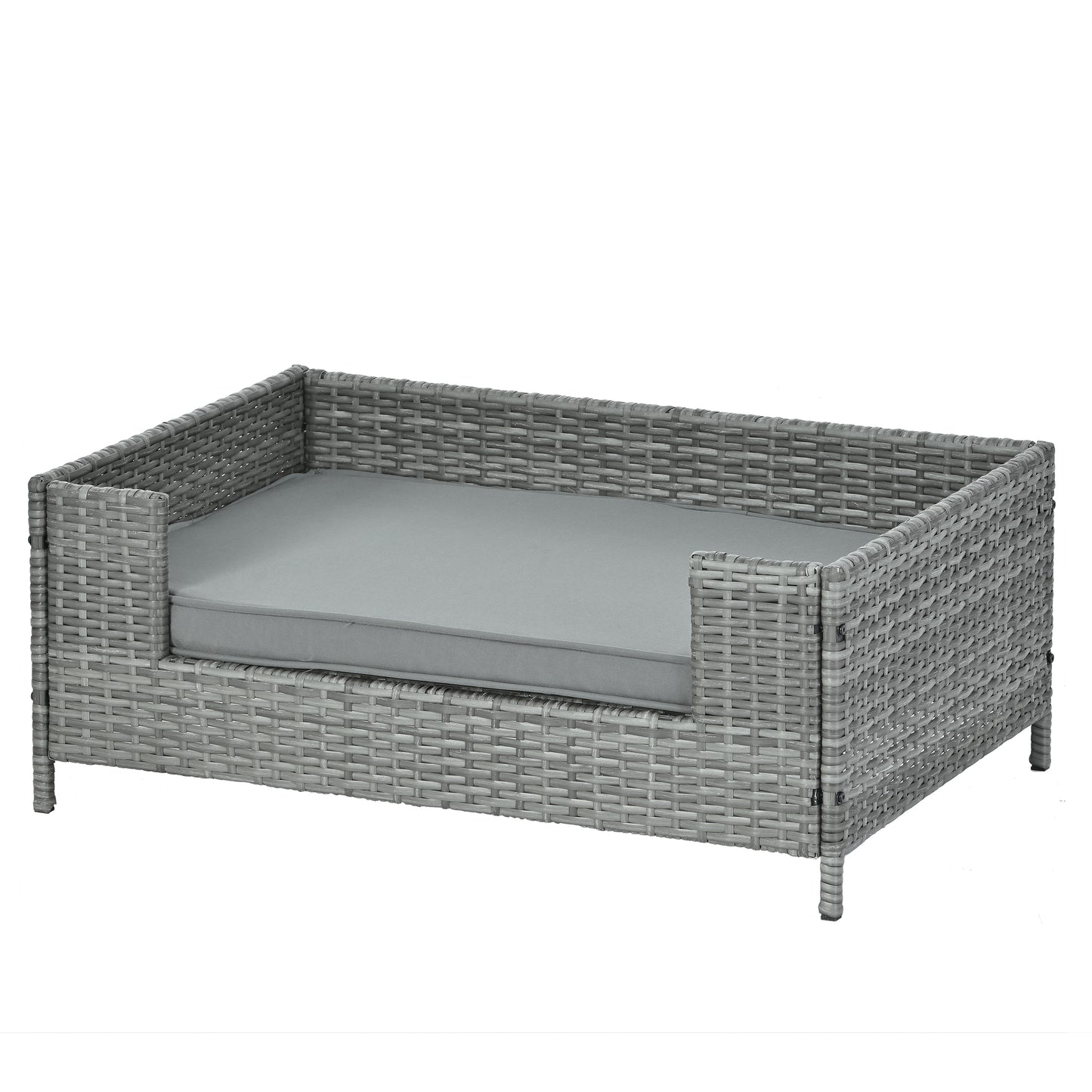 Dog Bed, Pet Bed, Pet Enclosures, Pet Outdoor Furniture, Pet Patio Furniture, Seasonal PE Wicker Pet Furniture, Dog Bed With Cushion